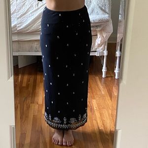 Black Beaded Skirt